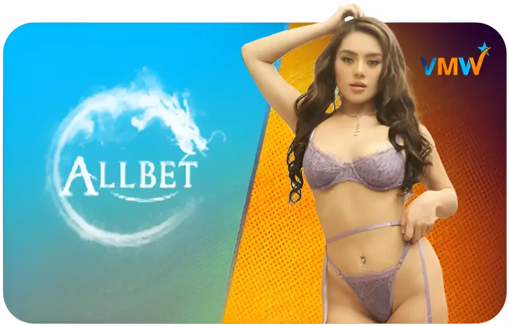 All Bet VMWIN live games banner with interactive dealers and bright, energetic visuals