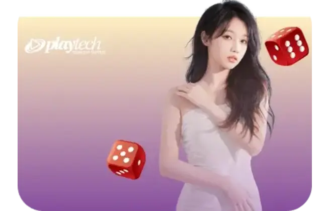 Playtech VMWIN live games banner with dynamic dealer visuals and lively game setup