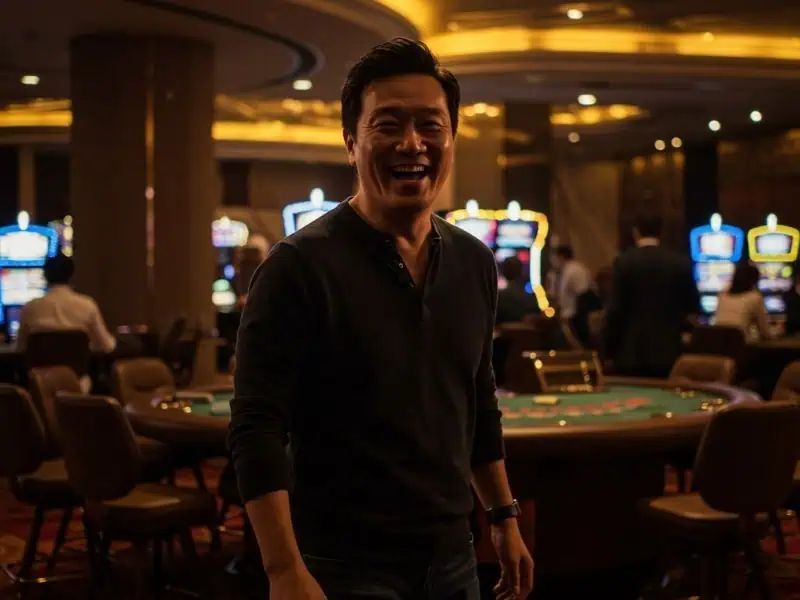 Alapaap Vivamax Standing Smiling Casino Guest confident pose