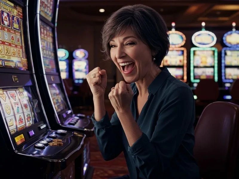 Vivamxph Joyful Person Spinning Slot Reels fun atmosphere