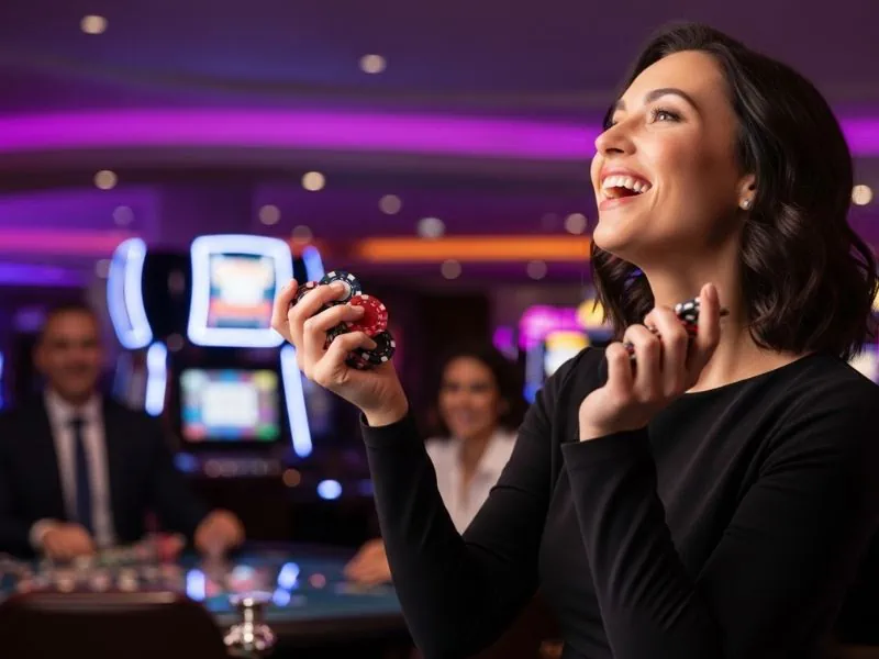 JBet Standing Smiling Vivamaxwin cheerful moment