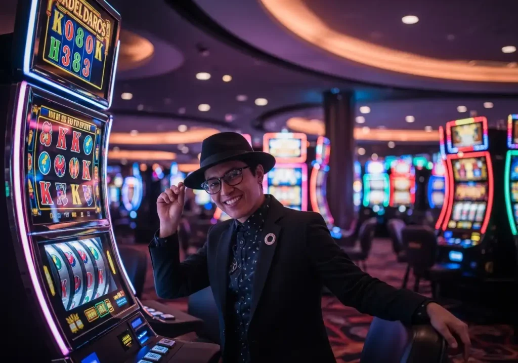 Casino Online Bonus Smiling Slot Player VMWIN exciting spin