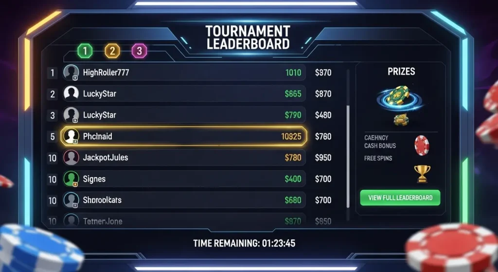 Rob Guinto Viva Max casino tournament leaderboard competition