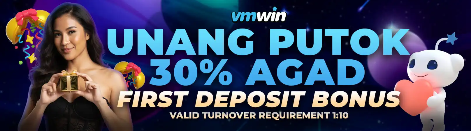 Una Putok 30% Agad bonus sa Fish Shooting Games sa VMWIN online casino